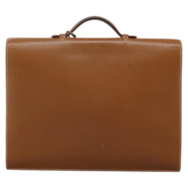 HERMES Sac Adepeche 38 Business Bag Leather Brown Auth BA884 - 0