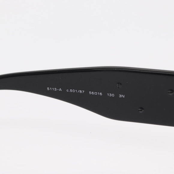 CHANEL Sunglasses plastic Black CC Auth BA8840