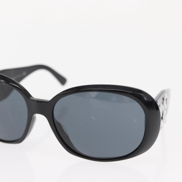 CHANEL Sunglasses plastic Black CC Auth BA8840