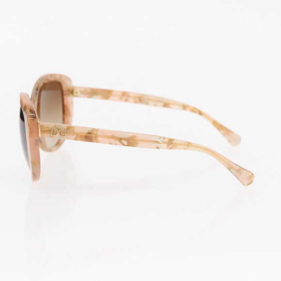 DOLCE&GABBANA Sunglasses plastic Beige Auth BA8841