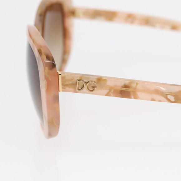 DOLCE&GABBANA Sunglasses plastic Beige Auth BA8841