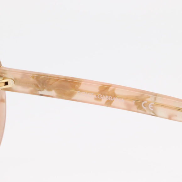 DOLCE&GABBANA Sunglasses plastic Beige Auth BA8841