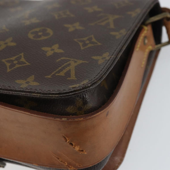 LOUIS VUITTON Monogram Cartouchiere MM Shoulder Bag M51253 LV Auth BA8848