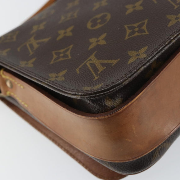LOUIS VUITTON Monogram Cartouchiere MM Shoulder Bag M51253 LV Auth BA8848