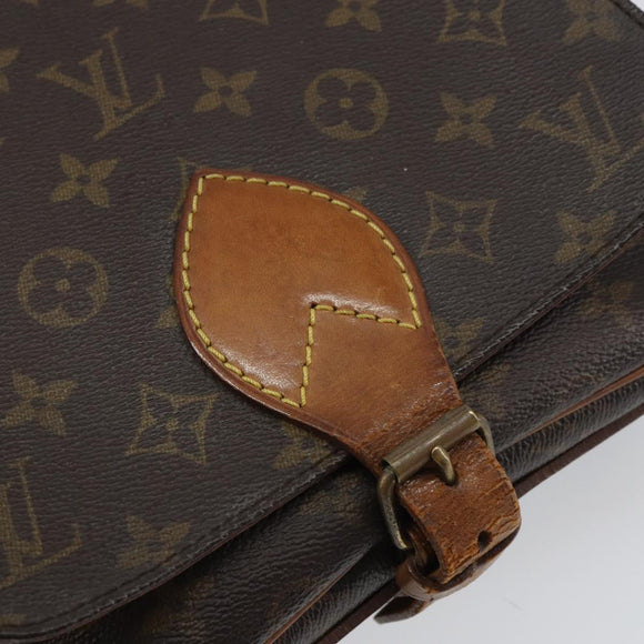LOUIS VUITTON Monogram Cartouchiere MM Shoulder Bag M51253 LV Auth BA8848