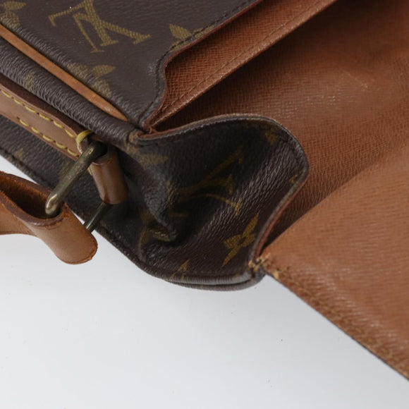 LOUIS VUITTON Monogram Cartouchiere MM Shoulder Bag M51253 LV Auth BA8848
