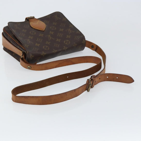 LOUIS VUITTON Monogram Cartouchiere MM Shoulder Bag M51253 LV Auth BA8848