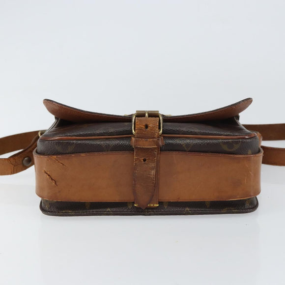 LOUIS VUITTON Monogram Cartouchiere MM Shoulder Bag M51253 LV Auth BA8848