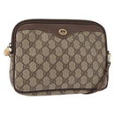 GUCCI GG Supreme Shoulder Bag PVC Beige Gold 97 02 068 Auth BA8850-1