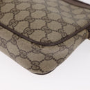 GUCCI GG Supreme Shoulder Bag PVC Beige Gold 97 02 068 Auth BA8850-14