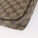 GUCCI GG Supreme Shoulder Bag PVC Beige Gold 97 02 068 Auth BA8850-15