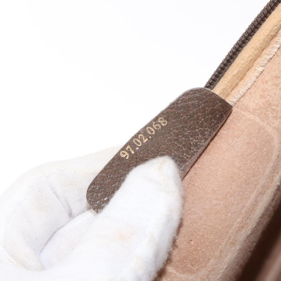 GUCCI GG Supreme Shoulder Bag PVC Beige Gold 97 02 068 Auth BA8850