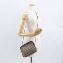 GUCCI GG Supreme Shoulder Bag PVC Beige Gold 97 02 068 Auth BA8850-20