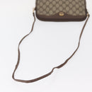 GUCCI GG Supreme Shoulder Bag PVC Beige Gold 97 02 068 Auth BA8850-7