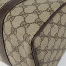 GUCCI GG Supreme Web Sherry Line Boston Bag PVC Beige Gold 40 02 006 Auth BA8851-9