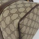 GUCCI GG Supreme Web Sherry Line Boston Bag PVC Beige Gold 40 02 006 Auth BA8851-15