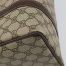 GUCCI GG Supreme Web Sherry Line Boston Bag PVC Beige Gold 40 02 006 Auth BA8851-16