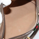 GUCCI GG Supreme Web Sherry Line Boston Bag PVC Beige Gold 40 02 006 Auth BA8851-11