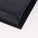 Christian Dior Shoulder Bag Leather Navy Gold Auth BA8852-14