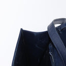 Christian Dior Shoulder Bag Leather Navy Gold Auth BA8852-20
