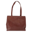 Salvatore Ferragamo Vala Tote Bag Leather Brown Gold Auth BA8853-2