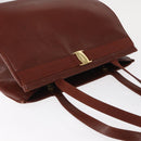 Salvatore Ferragamo Vala Tote Bag Leather Brown Gold Auth BA8853-6