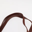 Salvatore Ferragamo Vala Tote Bag Leather Brown Gold Auth BA8853-8