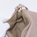 Chloe Lily Hand Bag Leather 2way Pink Gold Silver Auth BA8857-21