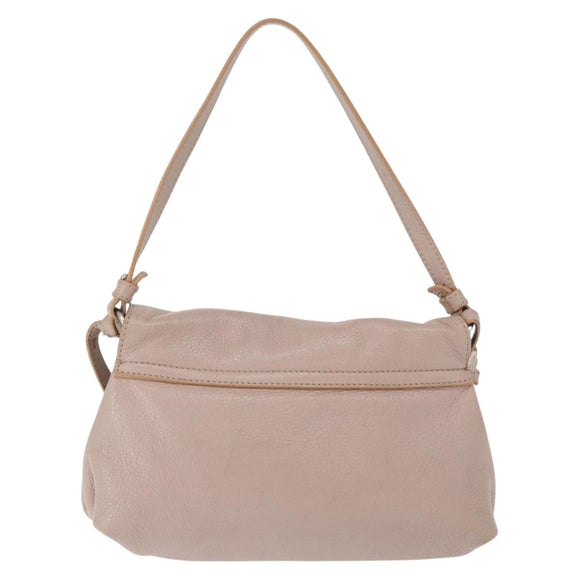 Chloe Lily Hand Bag Leather 2way Pink Gold Silver Auth BA8857