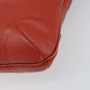 Chloe Shoulder Bag Leather Orange Auth BA8858-10