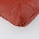 Chloe Shoulder Bag Leather Orange Auth BA8858-13