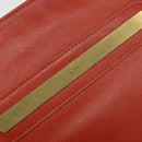 Chloe Shoulder Bag Leather Orange Auth BA8858-14