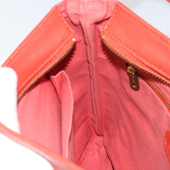 Chloe Shoulder Bag Leather Orange Auth BA8858