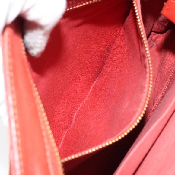 Chloe Shoulder Bag Leather Orange Auth BA8858