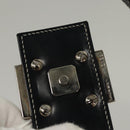 FENDI Zucchino Canvas Tote Bag Navy Silver Auth BA886V-10