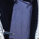 FENDI Zucchino Canvas Tote Bag Navy Silver Auth BA886V-11