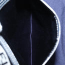 FENDI Zucchino Canvas Tote Bag Navy Silver Auth BA886V-23