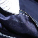 FENDI Zucchino Canvas Tote Bag Navy Silver Auth BA886V-12