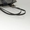FENDI Zucchino Canvas Tote Bag Navy Silver Auth BA886V-7