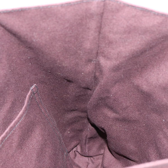 HERMES Fourre Tout Cabass Tote Bag Canvas Bordeaux Auth BA8860