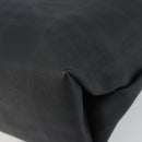 BURBERRY Nova Check Hand Bag Leather Black Silver Auth BA8861-12