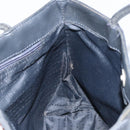 BURBERRY Nova Check Hand Bag Leather Black Silver Auth BA8861-17