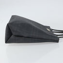 BURBERRY Nova Check Hand Bag Leather Black Silver Auth BA8861-4