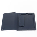CHANEL iPad Case Caviar Skin Navy CC Auth BA8862-8