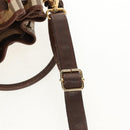 Burberrys Nova Check Hand Bag PVC 2way Beige Gold Auth BA8865-11