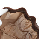 Burberrys Nova Check Hand Bag PVC 2way Beige Gold Auth BA8865-23