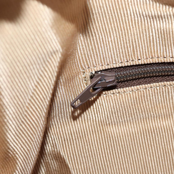 Burberrys Nova Check Hand Bag PVC 2way Beige Gold Auth BA8865