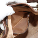 Burberrys Nova Check Hand Bag PVC 2way Beige Gold Auth BA8865-26