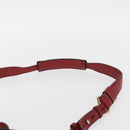 Chloe Elsie Hand Bag Leather 2way Red Gold Auth BA8867-14