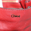 Chloe Elsie Hand Bag Leather 2way Red Gold Auth BA8867-20